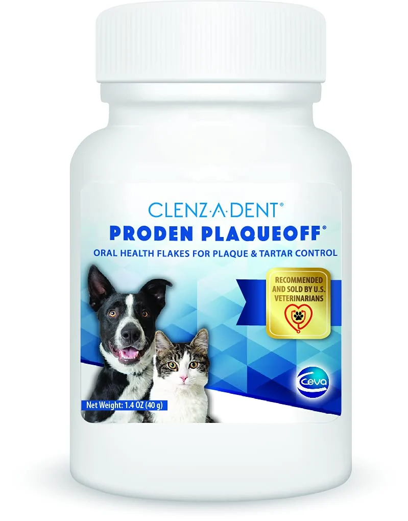 Artisan Ceva Clenz-a-dent ProDen PlaqueOff — Clean Teeth Fresh Breath for Dogs Cats Efficient