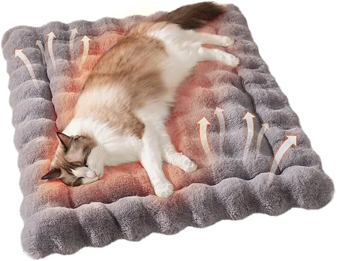 Authentic Cat Beds for Indoor Cats Plush Pad Mat with Non-Slip Bottom Faux Fur Soft Kitten Bed for Carriers Floor Couch Dog Puppy Washable 23 x 15 Inch Medium GreyAbout ThisOverview Top-Quality