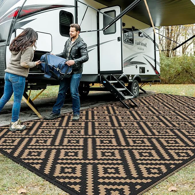 Flexible GENIMO Outdoor Rug Waterproof Lightweight Large RV Camping Mat Fashionable