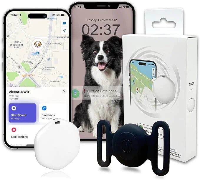 High-Quality GPS Tracker for Dogs Mini GPS Cat Tracker IPX8 Waterproof GPS Tracker for Cats Reusable