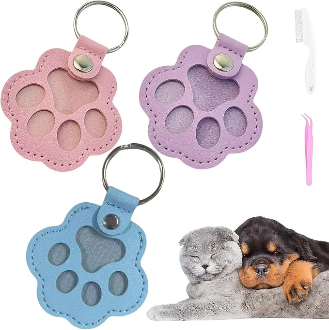 Artisan Cat Dog Hair Keychain Versatile