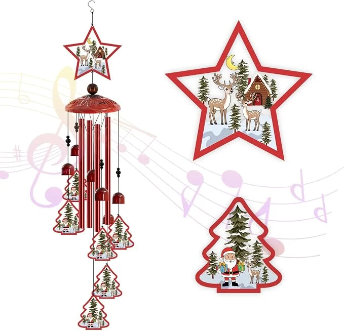 Contemporary Christmas Wind Chimes for Outside Decoration for Outdoor High-Performance