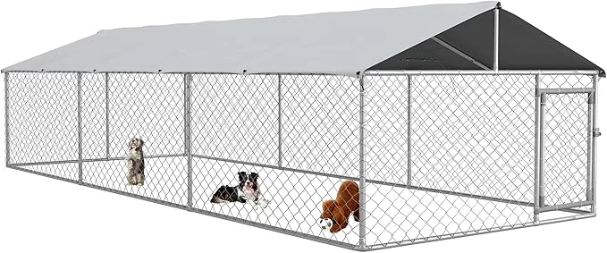 Fashionable PawHut Outdoor Dog Kennel Heavy Duty Dog Run Outdoor Fence Traditional