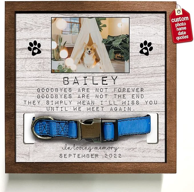 Smart Customized Dog Picture Frames Pet Memorial Gifts Loss Dog Cat Grieving Picture High-Grade