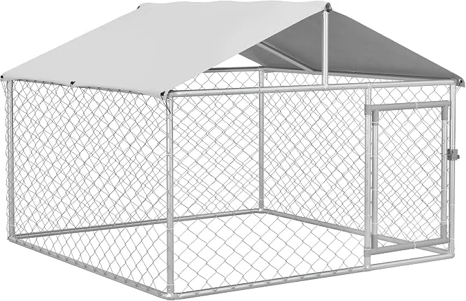 Verified PawHut Outdoor Dog Kennel Heavy Duty Dog Run Outdoor Fence Practical
