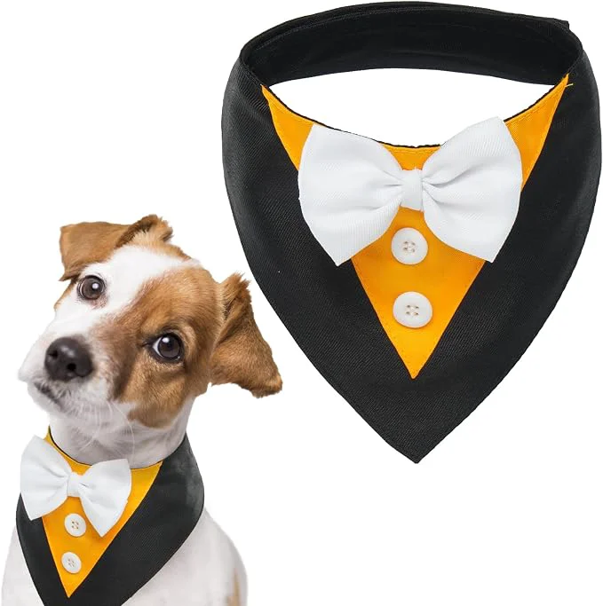 Elite FUAMEY Dog Tuxedo Halloween for Medium Dogs Dog Formal Suit Dogs Attire Pet Recyclable