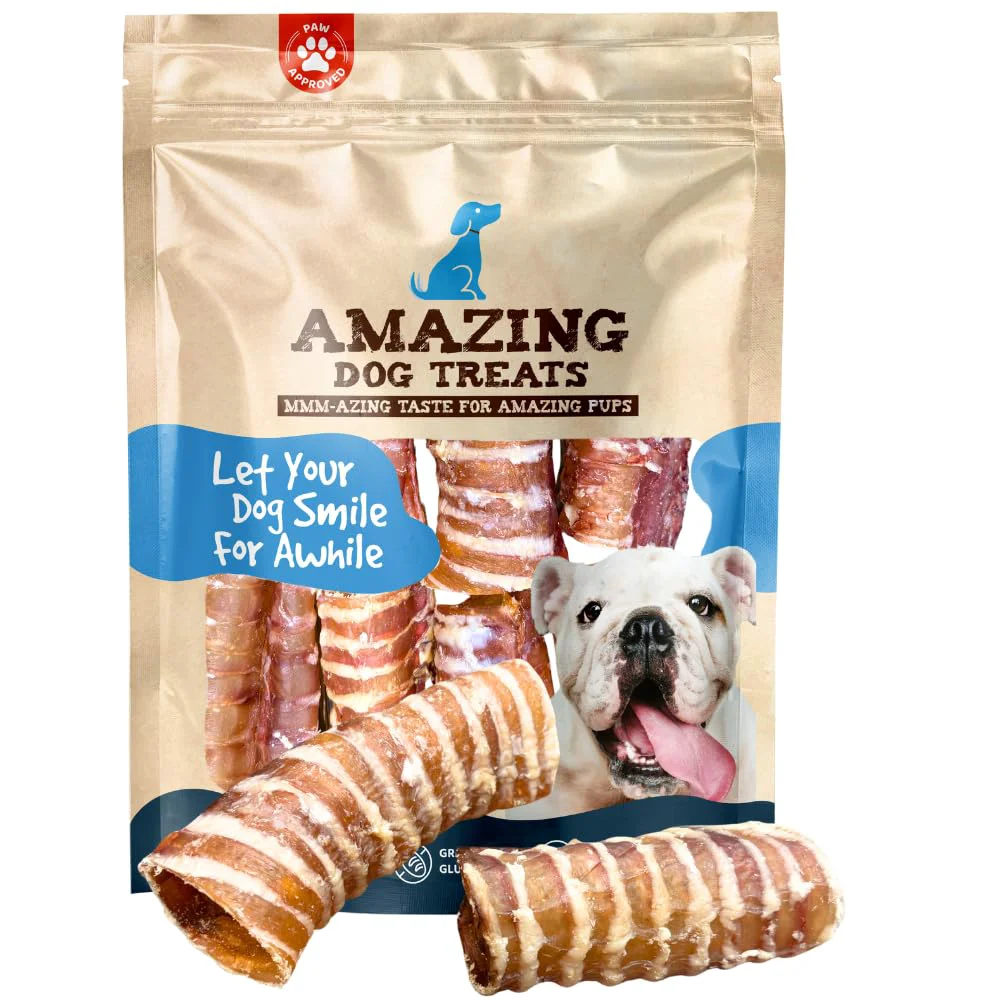 Crafted Dog Treats Beef Trachea Rings 3-4 in 50 ct – Premium Small Dog Chews Detailed