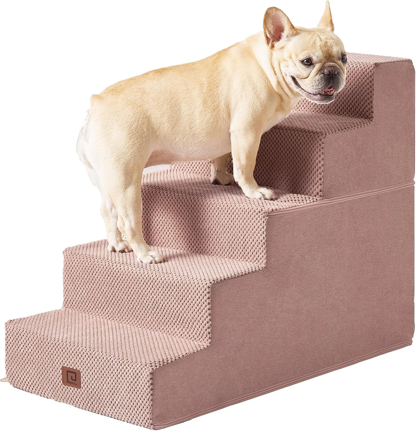 Fine Crafted EHEYCIGA Dog Stairs for High Bed 22.5 H 5-Step Dog Steps for Bed Pet Steps for Small Dogs and Cats Non-Slip Balanced Pet Ramp Indoor Pink Expertly Made