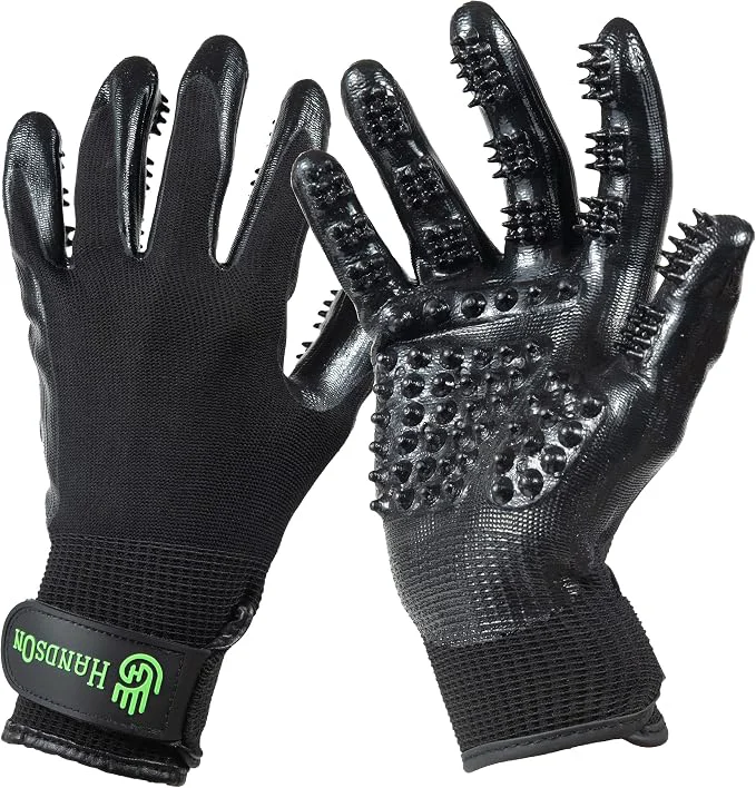 Unique H HandsOn Pet Grooming Gloves Functional