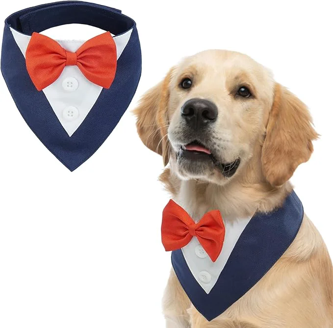 First-Class FUAMEY Dog Tuxedo for Large Dogs Dog Formal Suit Dogs Attire Pet Bow Tie Puppy Verified