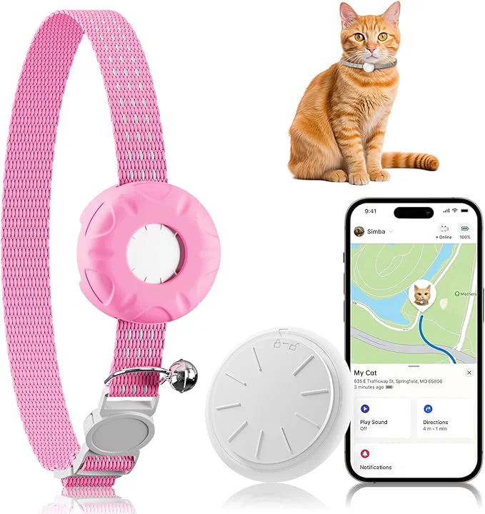 Recyclable Cat Tracker Lightweight Pet Tracker Authentic