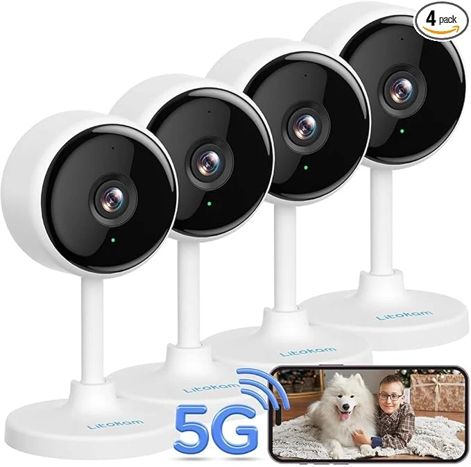Prestigious litokam Indoor Cameras for Home Security with Night Vision Pet Camera with Phone App WiFi Home Security Camara Baby Monitor Compatible with Alexa Motion Detection 2-Way Audio 4 Pack 4MPAbout ThisOverview Original Design