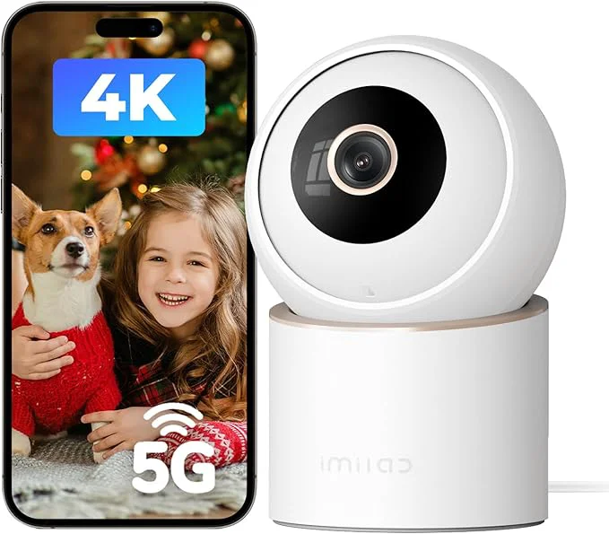 Enhanced IMILAB C40 4K 8MP Indoor Security Camera 360° Pan Tilt Pet Baby Kid Camera Room Cam w Human Pet Tracking Smoke Detection Color Night Vision 5G WiFi Plug-in Cam Wall Mount No SubscriptionAbout ThisOverview Detailed