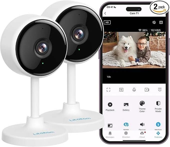 Carefully Designed litokam Indoor Cameras for Home Security with Night Vision Pet Camera with Phone App WiFi Home Security Camara Baby Monitor Work with Alexa Motion Detection 2 Pack 2KAbout ThisOverview Sophisticated