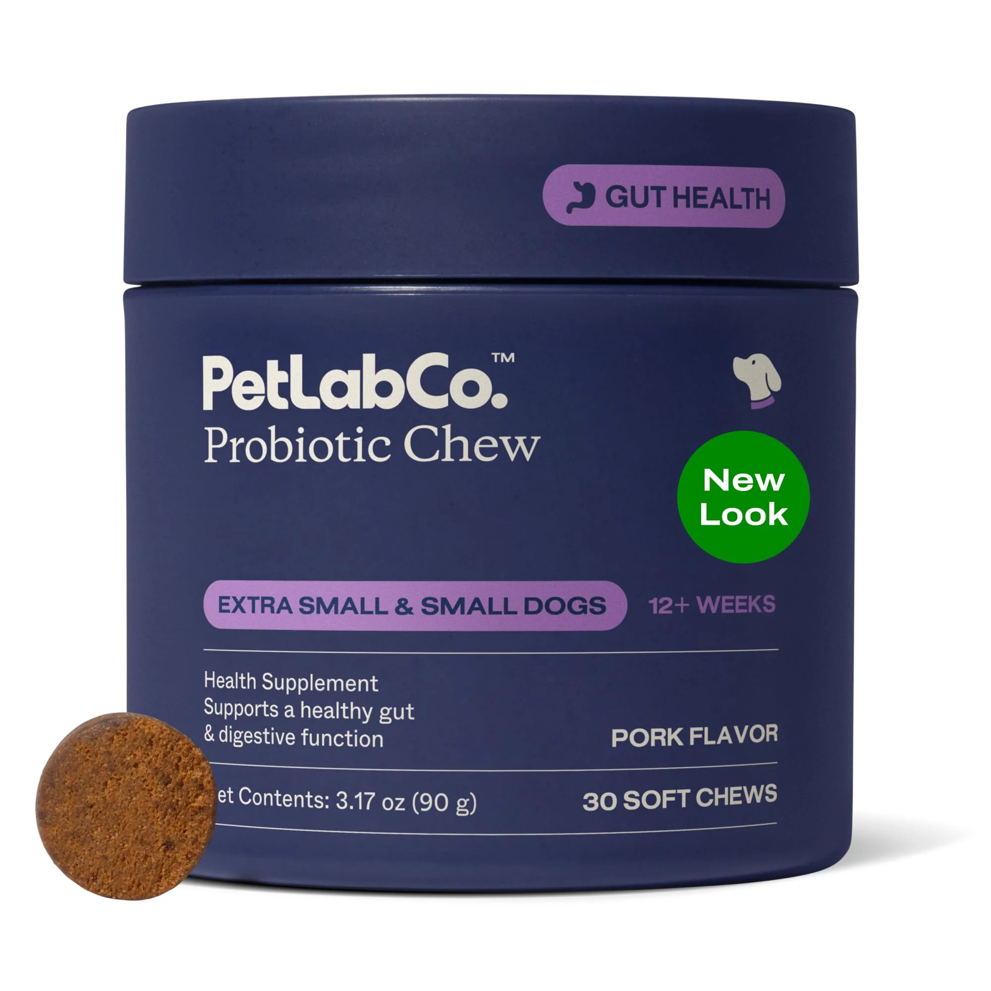 Pure PetLab Co. Probiotics for Dogs — Pork Flavor Soft Chews for Digestive Health Small Dogs Contemporary