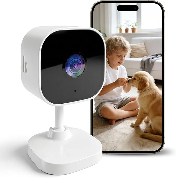 Elite 2K Cameras for Home Security Dual-Band 5G 2.4GHz WiFi Security Indoor Camera for Baby Pet Dog Cat Elder AI Motion Detect 2-Way Audio Night Vision 24 7 Local Recording SD Cloud StorageAbout ThisOverview Lightweight