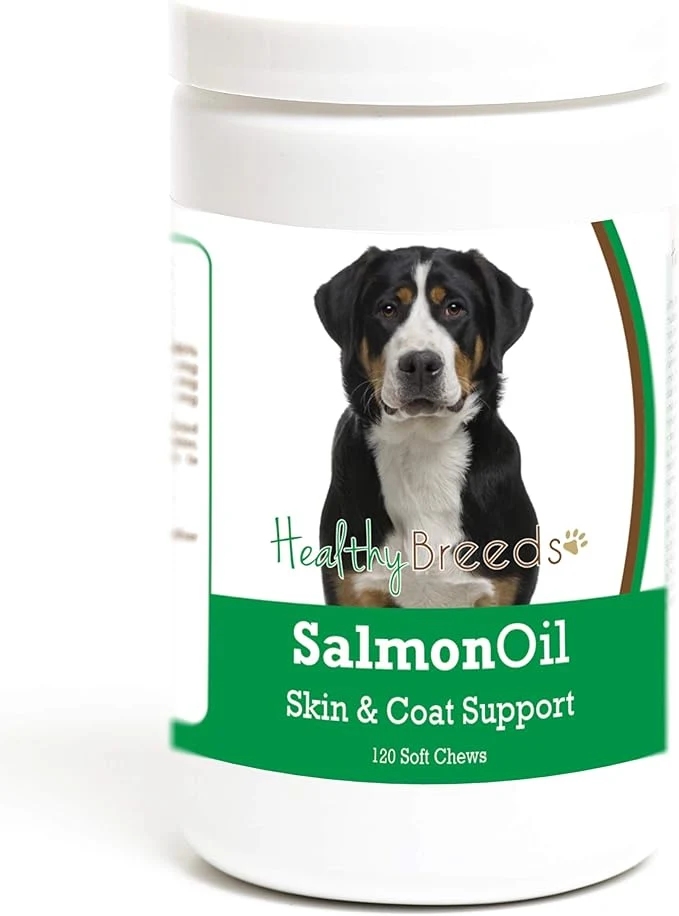 User-Friendly Healthy Breeds Greater Swiss Mountain Dog Salmon Oil Soft Chews 120 CountAbout ThisOverview Original Design