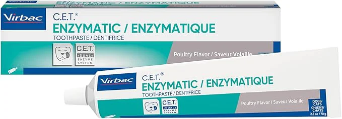 Advanced Virbac C.E.T.® Enzymatic Toothpaste Tartar Plaque Control for Fresh Breath Pet Dental Care Toothpaste Poultry Flavor 2.5 ozAbout ThisOverview Casual