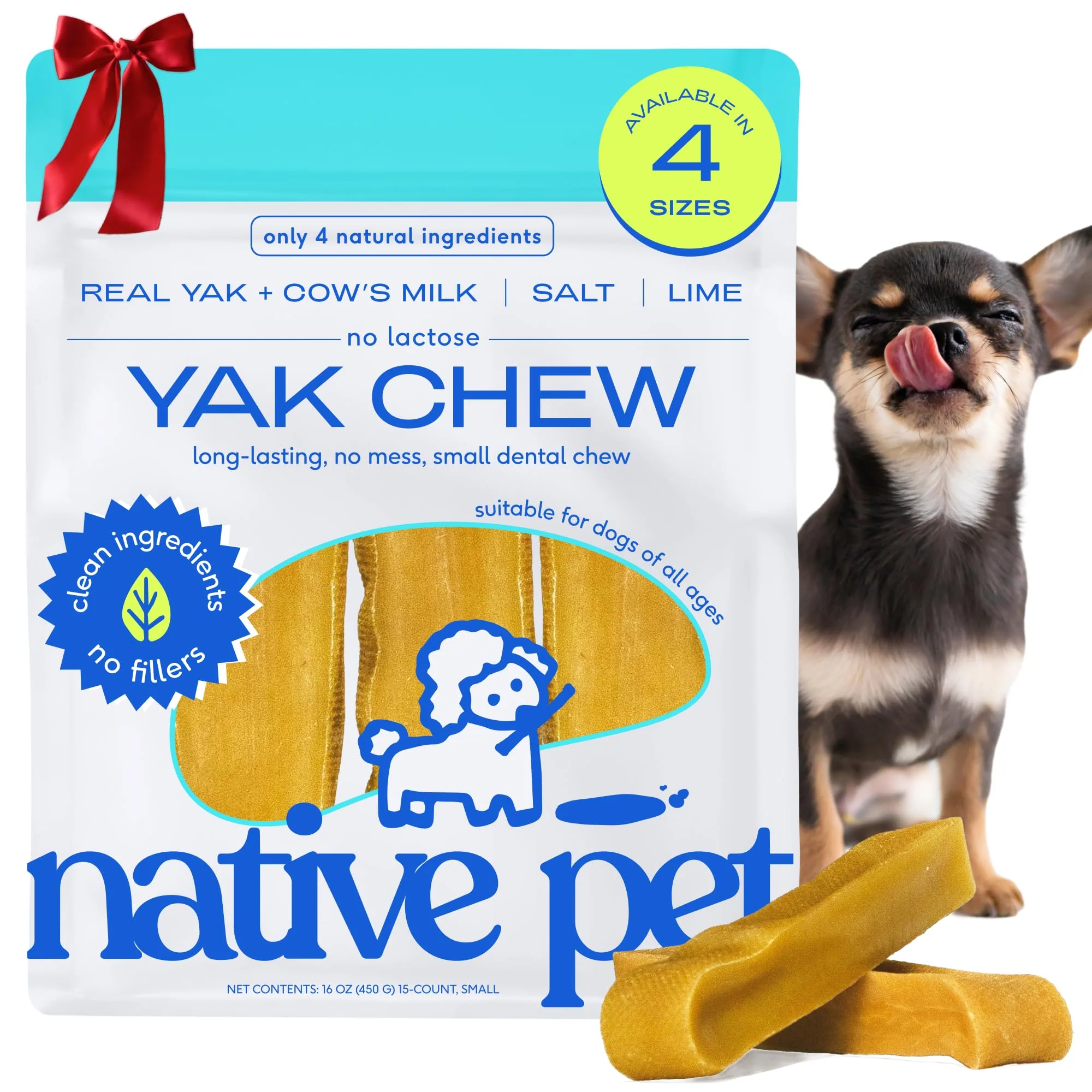 Artisan Native Pet Yak Cheese Himalayan Dog Chews – Long-Lasting Small Breed Dental Sticks 15 Pack Next-Generation