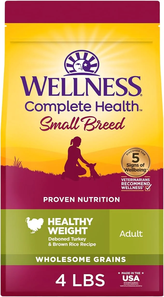 Quality Wellness Complete Health Dry Dog Food Small Breed Wholesome Grains Natural Healthy Weight Turkey Brown Rice Recipe 4-Pound Bag About This Outstanding