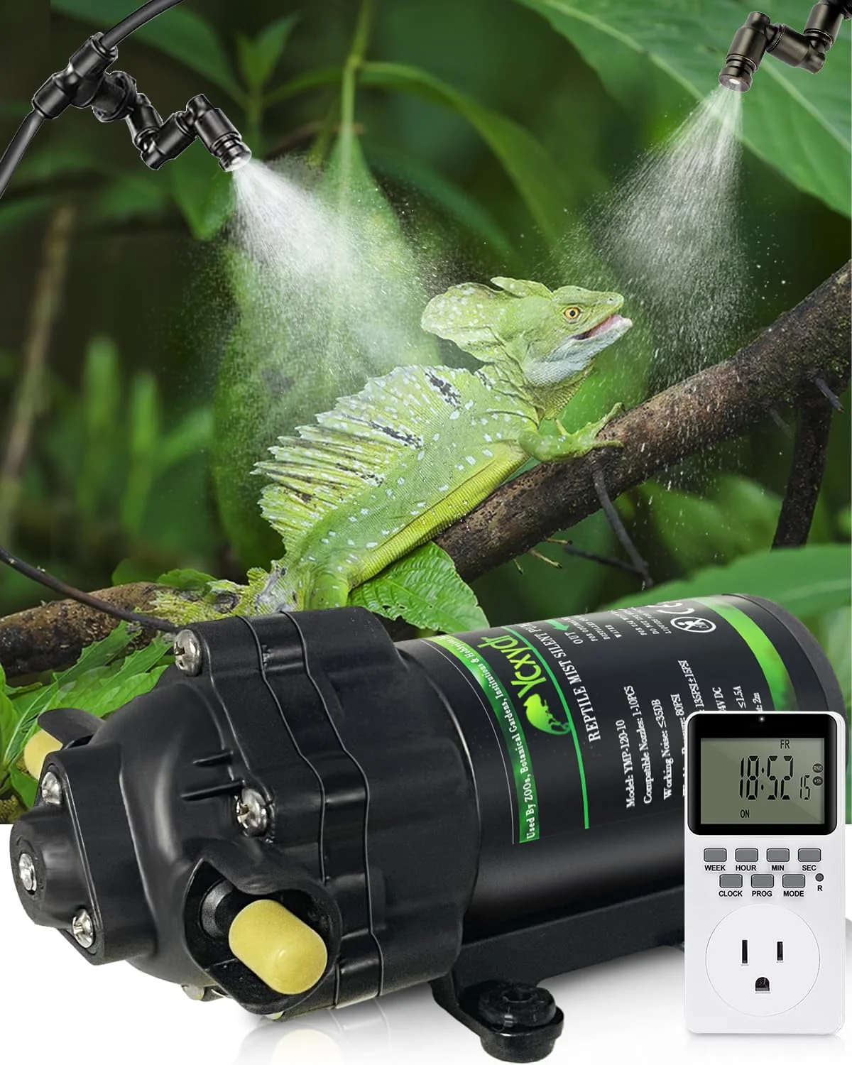 Sophisticated Ycxydr Reptile Mister — Automatic Misting System with 6x360° Nozzles Programmable Timer Top-Quality