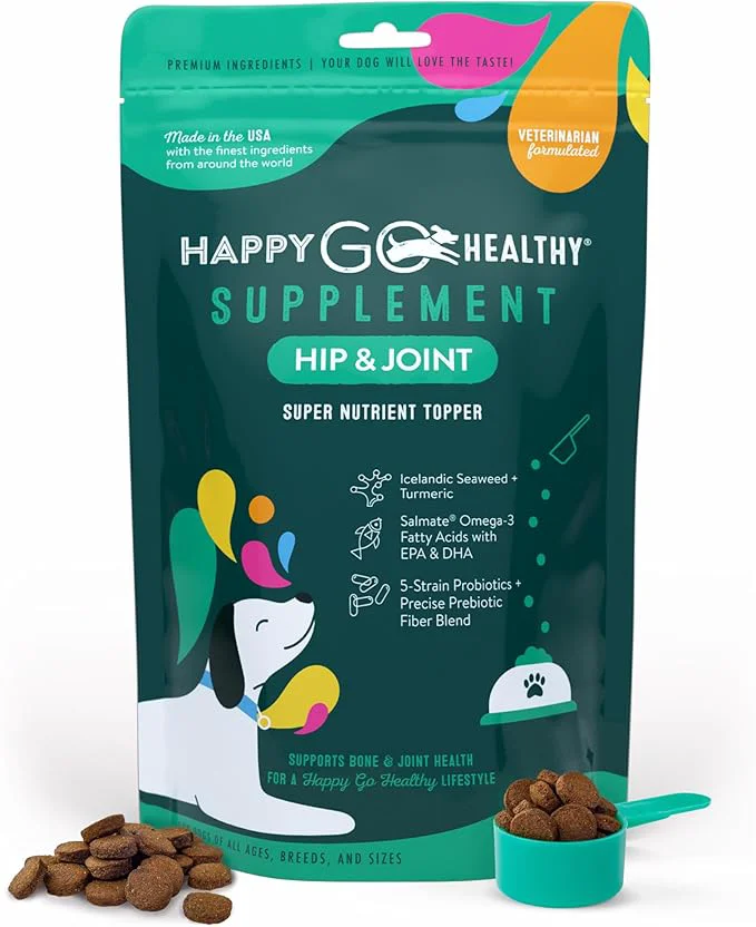 Proven Hip Joint Supplements for Dogs Helps Joint Health Mobility Support for Recovering and Senior Dogs Natural Ingredients Tasty Kibble Dog Food Topper 60-Count PackAbout ThisOverview Fashionable