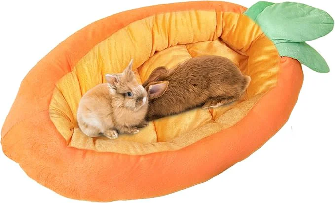 Traditional Bunny Bed Rabbit Bed Carrot Shape Soft Machine Washable with Removable Cushion for Guinea Pig Chinchilla Squirrel Hedgehog and Other Small Animals Carrot Shape About ThisOverview Next-Generation