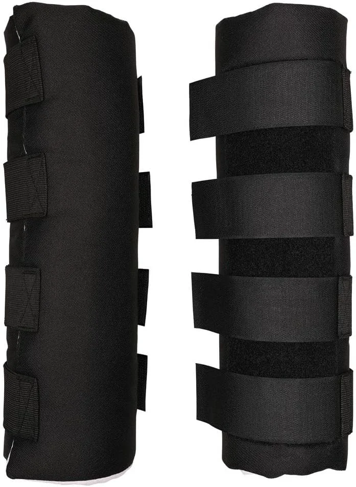 Reliable Dura-Tech Quick Wrap No Bow Leg Wraps for Horses Size 12 Color Black Exceptional Leg Coverage Versatile Use Secure and Easy Application Sold in Pairs Certified