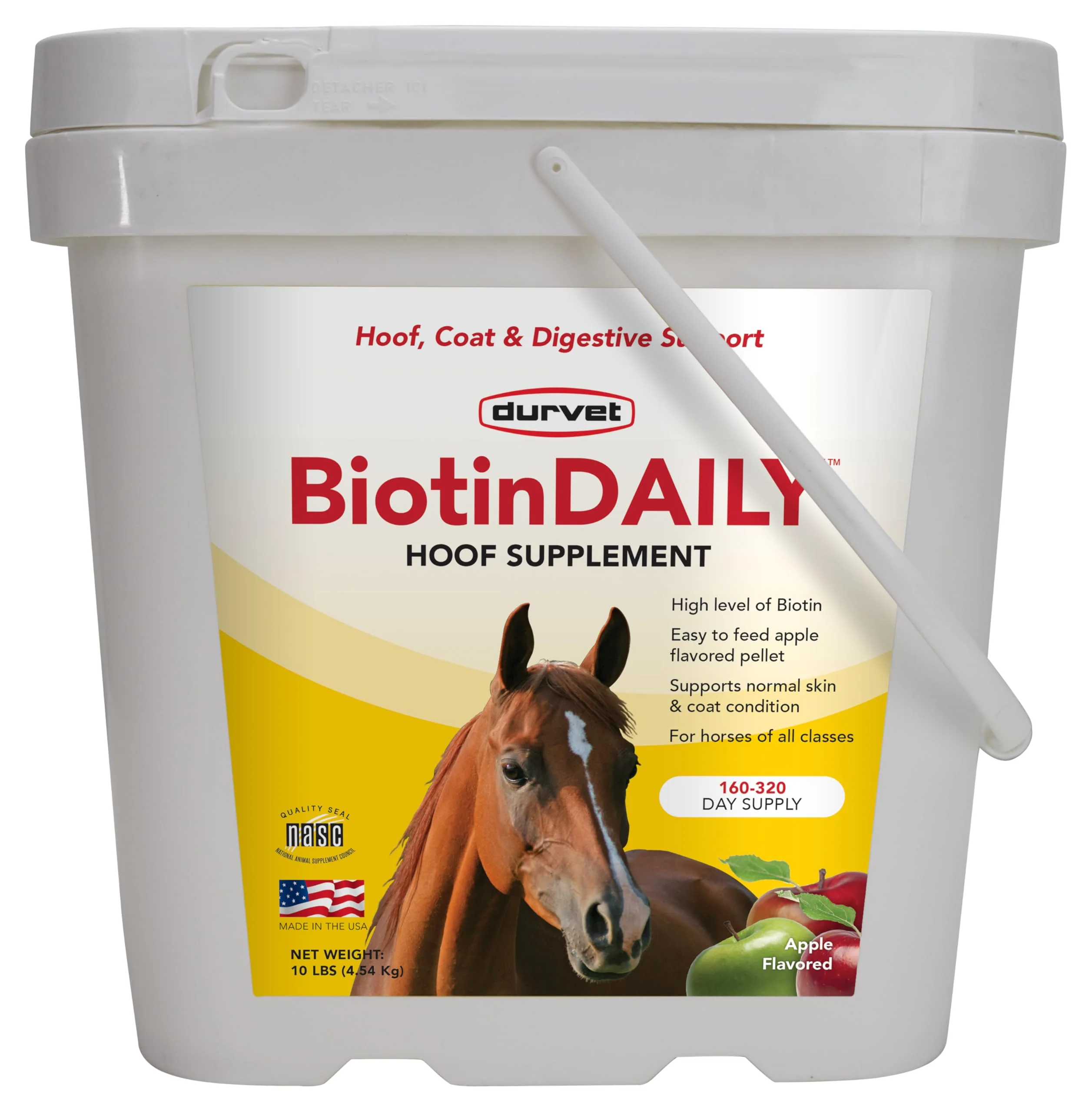 Minimalist Durvet BIOTIN Daily 10 10 Pound — High Biotin for Hoof Quality Skin Coat Clean