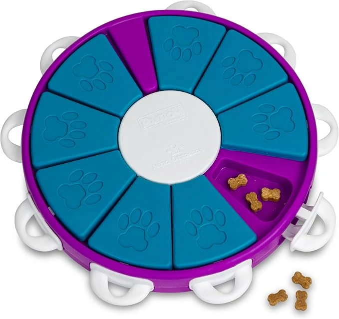 High-End Outward Hound by Nina Ottosson Dog Twister – Interactive Treat Puzzle Enrichment Toy Level 3 AdvancedAbout This Elegant