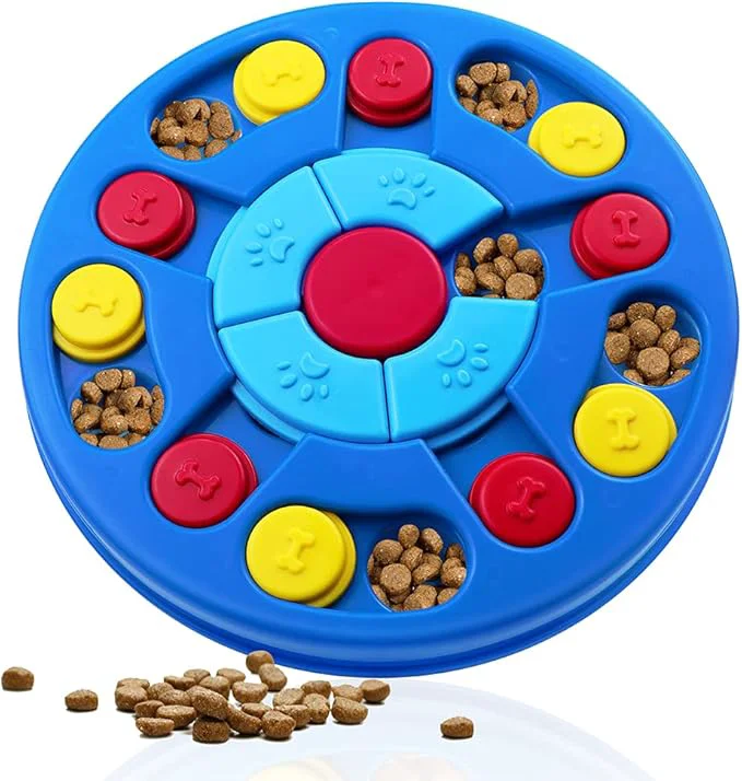 Modern Dog Puzzle Toys Interactive Toy for Puppy IQ Stimulation Treat Training Games Treat Dispenser for Smart Dogs Puppy Cats Fun Feeding Level 1-3 …About This Certified