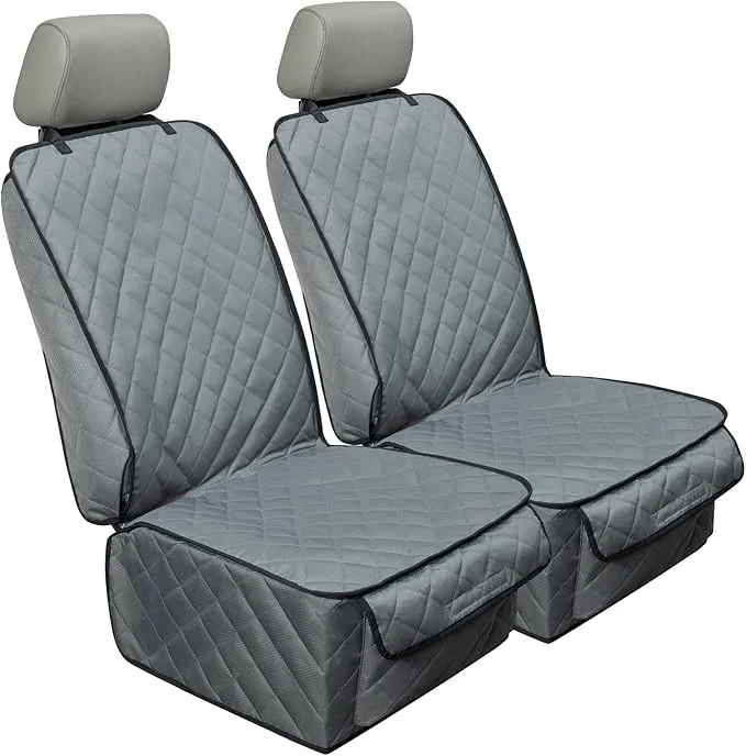 Verified Waterproof Front Seat Cover Dog Car Seat Covers Nonslip and Full Protection with Side Flaps Fits Most Cars Trucks SU Grey 2Pack About ThisOverview Contemporary