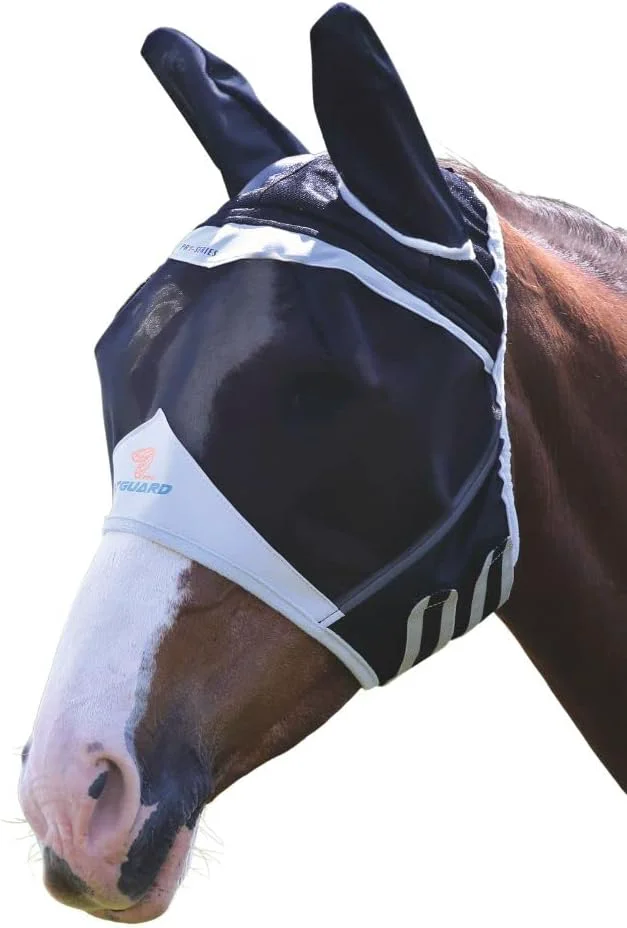 Versatile FLYGUARD FINE MESH Fly MASK with Ears Small Pony Black Healthy