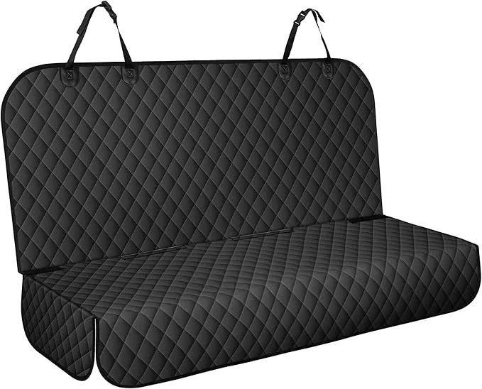 User-Friendly Backseat Cover for Dogs Waterproof and Non-Slip Pet Bench Seat Covers Car Seat Protector for Back Seat Universal Size Rear Car Seat Cover Fits Cars Trucks and SU L-BlackAbout ThisOverview Fast