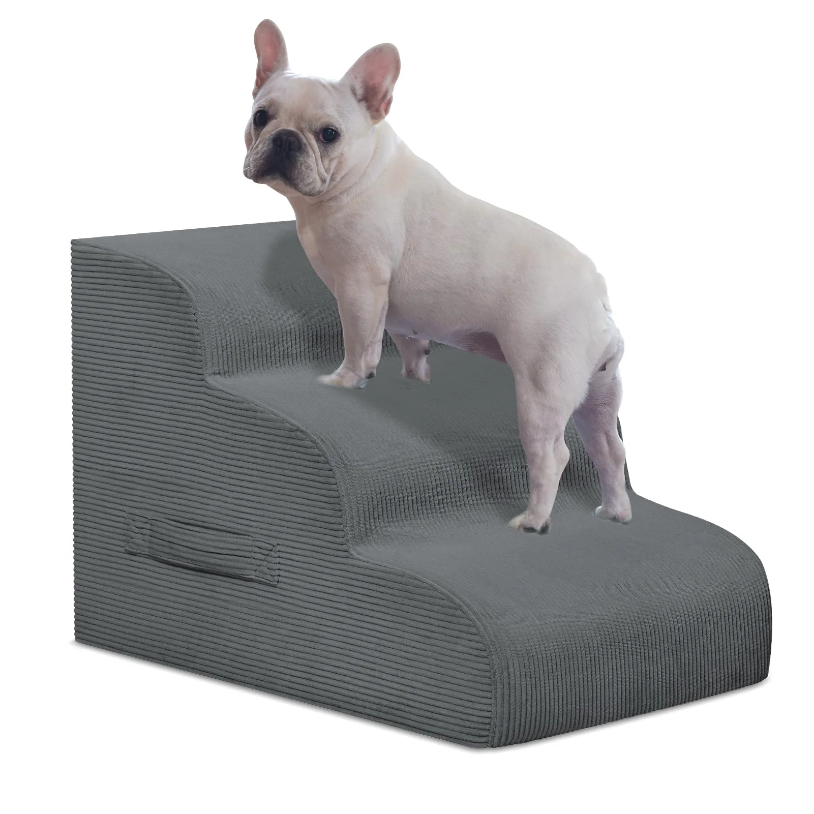 Casual Mesa Lemon Dog Stairs Steps for High Beds — 2 to 4 Step High-Density Foam Ramp Powerful