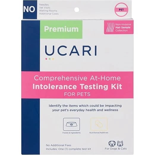 Next-Generation UCARI Pet Sensitivity Test Screens for 750 Intolerances Food Nutritional Analysis Painless Home Test Hair Sample Method Results in 48 Hours Cats Dogs Fine
