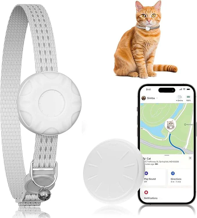 Soft Cat Tracker Lightweight Pet Tracker User-Friendly