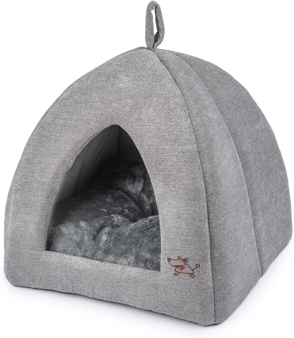 Expertly Made Pet Supplies Pet Tent-Soft Bed for Dog and Cat by - Gray 20 x 20 x H 22 High-Grade