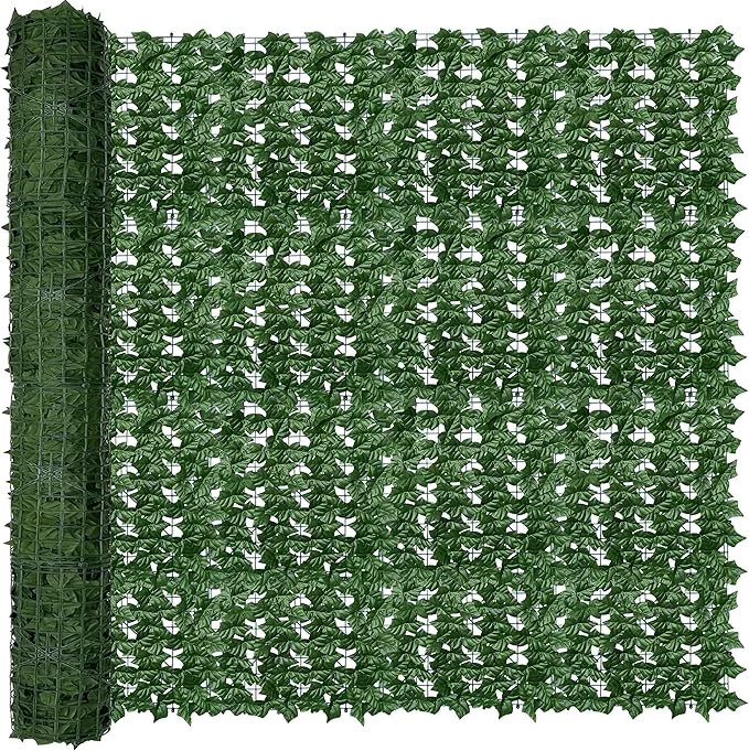 World-Class Artificial Fence Privacy Screen 6FT x 50FT UV-Anti Faux Greenery Backdrop Ivy Detailed