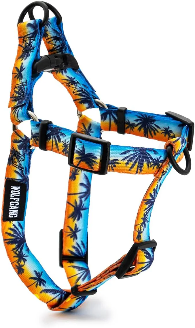 Advanced Wolfgang Heavy Duty Adjustable Dog Harness Pull-Tested to Over 800 lbs for Walking Training SunsetPalms Print MediumAbout ThisOverview Crafted