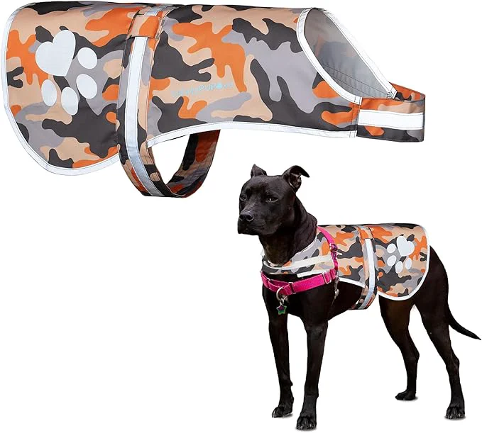 Artisan SafetyPUP XD Dog Reflective Vest – Hi-Vis Fluorescent Visibility That Helps to Safeguard Your Pet On Off Leash in Urban Rural Areas Camo Medium About ThisOverview Sophisticated