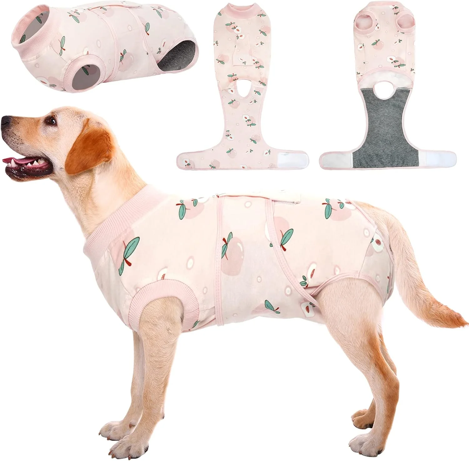Stylish Kuoser Recovery Suit for Dogs Cats After Surgery Professional Pet Recovery Shirt Dog Abdominal Wounds Bandages Substitute E-Collar Cone Prevent Licking Dog Onesies Pet Surgery Recovery Suit Classic
