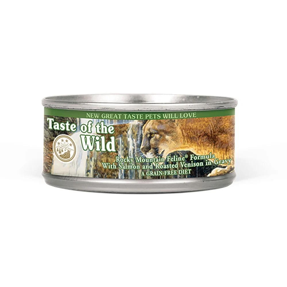 Casual Taste of the Wild Rocky Mountain Feline Canned Cat Food — 3 oz Can Case 24 Pack Luxury