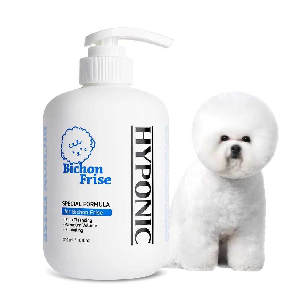 Next-Generation HYPONIC Shampoo for Bichon Frise – Hypoallergenic Deep Cleansing Full-Volume Elasticity 10.14 fl oz Enhanced