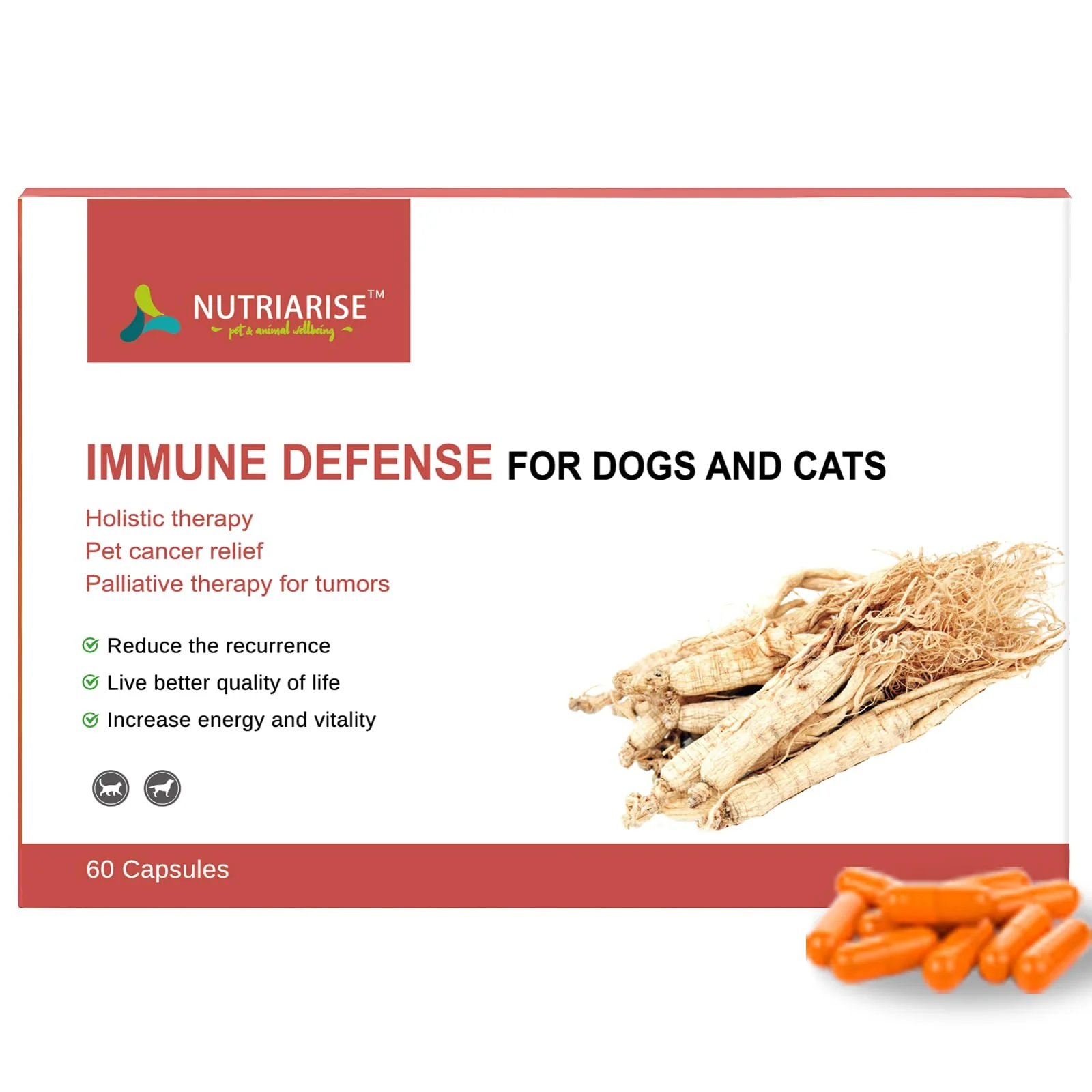 Advanced NUTRIARISE Immune Defense for Dogs Cats – Lipoma Lump Support Original
