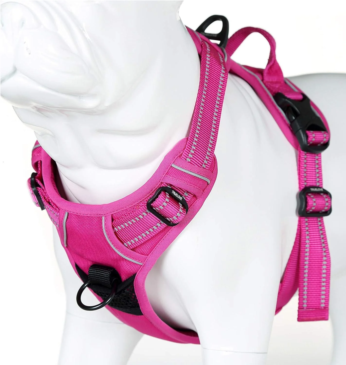 Advanced Truelove No Pull Dog Harness with Easy Control Handle and 2 Leash Attachments Reflective Adjustable Pet Vest Unique