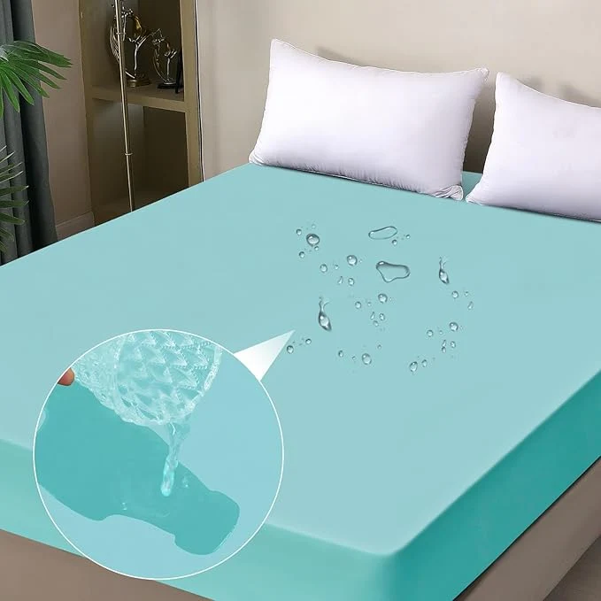 Traditional Twin Mattress Protector Waterproof Fitted Sheet Style Breathable Mattress Cover Powerful