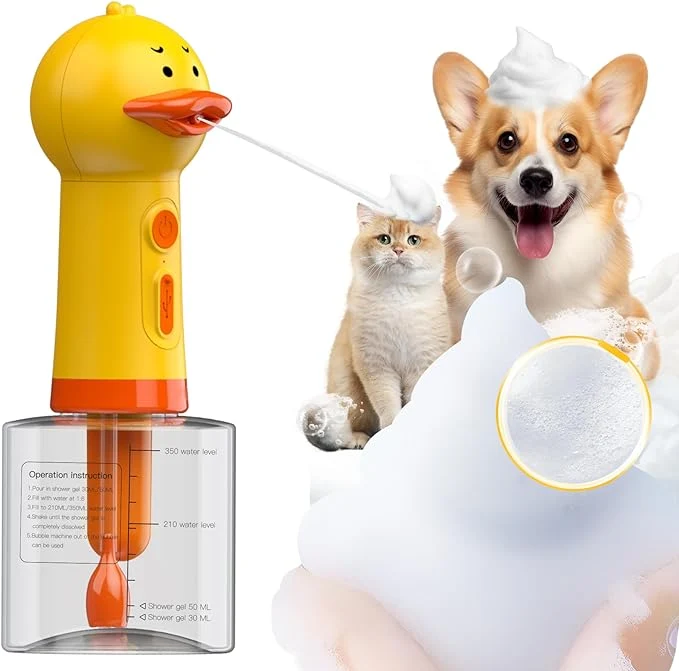 Practical Electric Dog Shampoo Dispenser Foam Sprayer – Automatic Dog Soap Dispenser Efficient