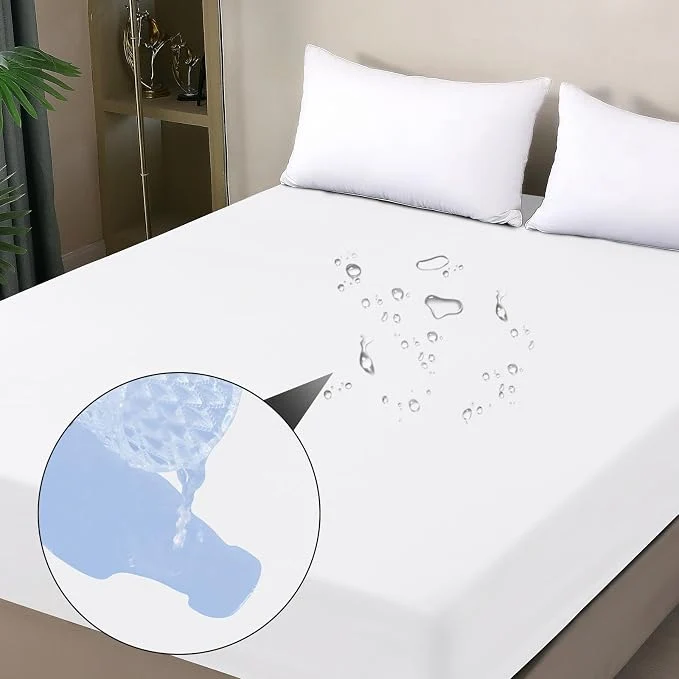 Enhanced Waterproof Mattress Protector Queen Fitted Sheet Style Breathable Mattress Top-Quality