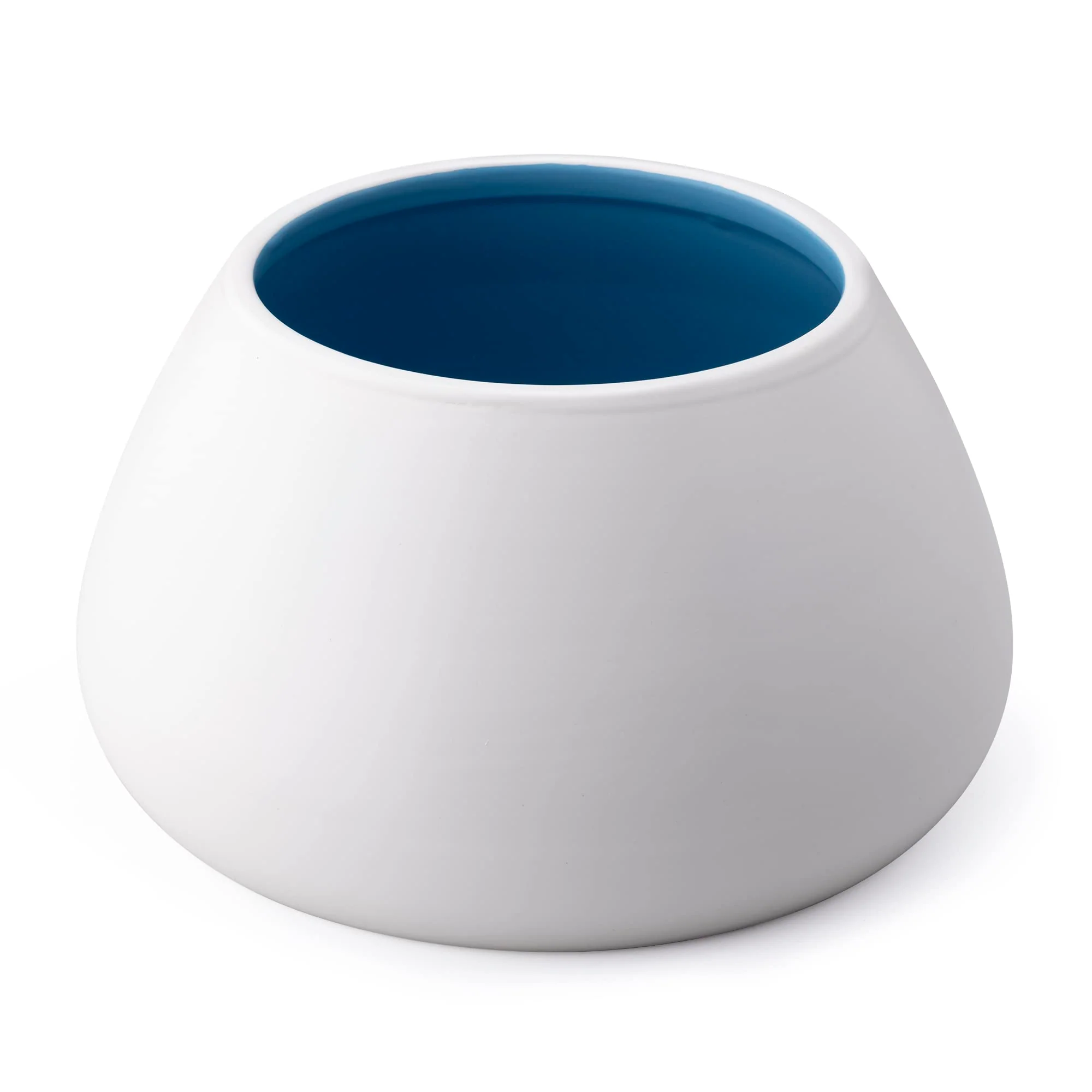 Convenient Navaris Ceramic Dog Bowl for Long-Eared Breeds No-Spill Dishwasher Safe Stoneware Optimized